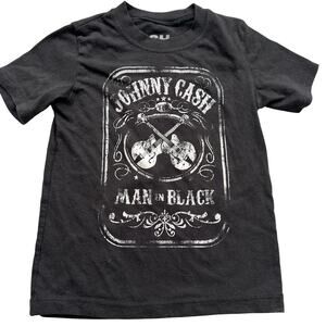 Johnny Cash Black Short Sleeve T-Shirt - Size 5T
